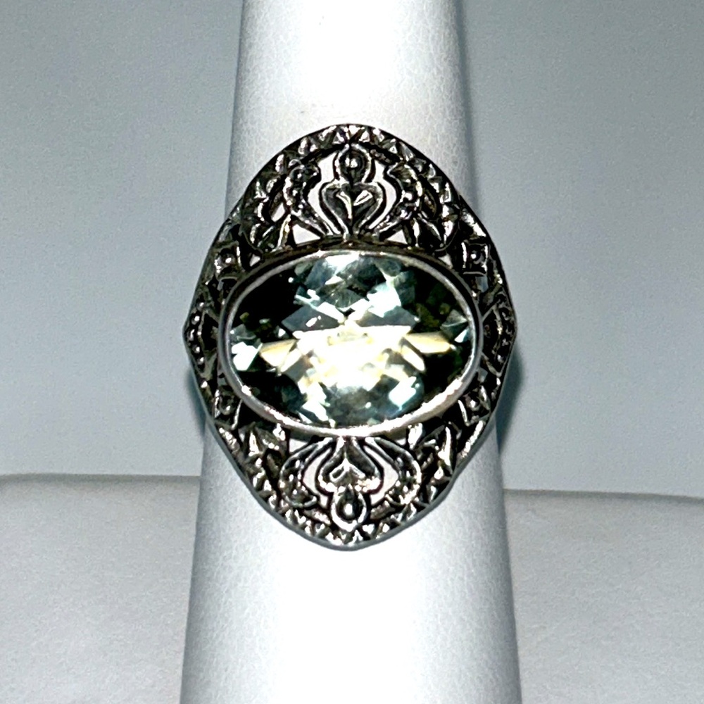 NWOT Nicky Butler Sterling Silver Prasiolite Green Amethyst Designer Ring Boho